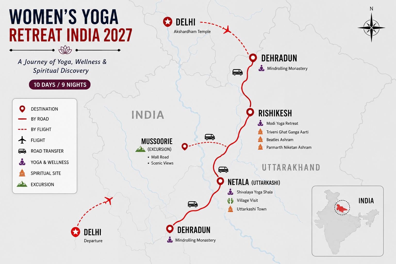 Women's Yoga Retreat – 2027 – Map